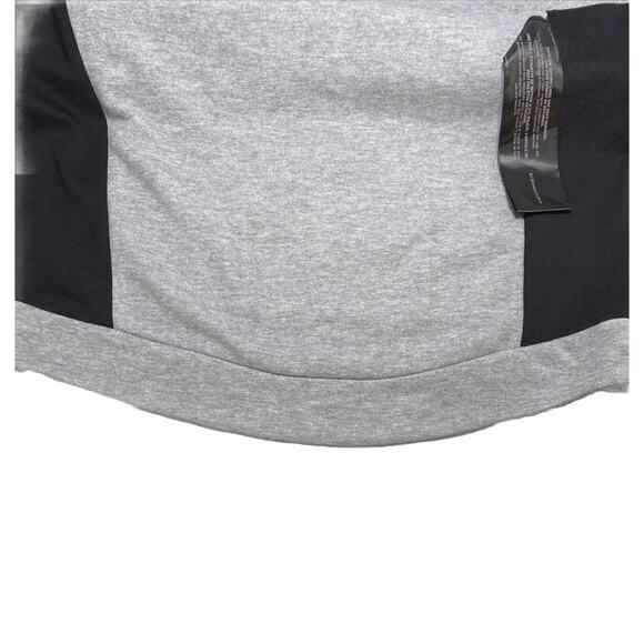 NWT BCBGMAXAZRIA Embroidered Tunic Sweatshirt French Terry Medium Heather Gray - Picture 16 of 16